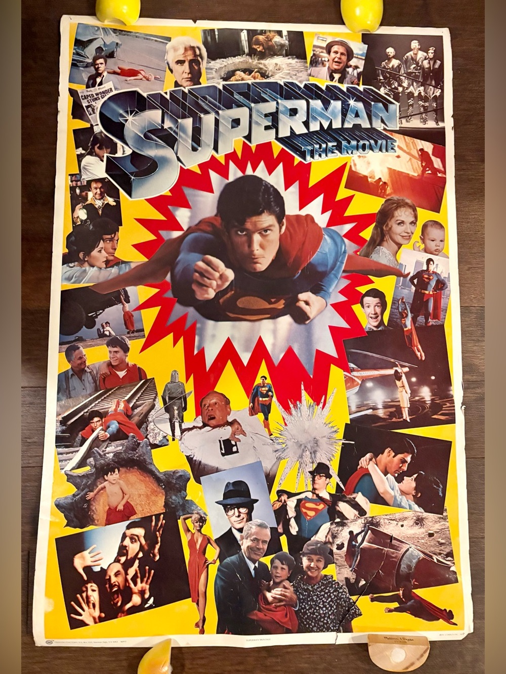 SUPERMAN THE MOVIE commercial Posters 23x36 CHRISTOPHER REEVE Rare DC Comics